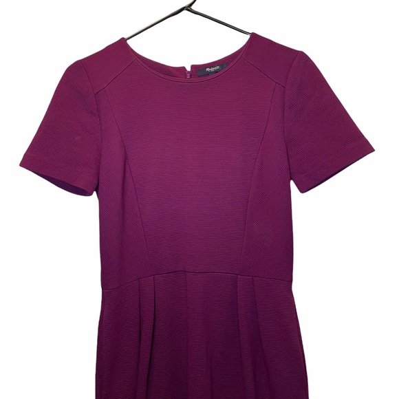 Madewell Gallerist Ponte Dress in Deep Plum - Picture 5 of 7